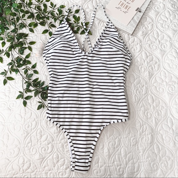 Cupshe Other - Cupshe Striped One Piece Swimsuit